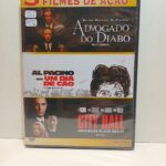 3 Filmes em Ação   Advogado do diabo ...  Um dia de cão...City Hall.. dvd duplo novo